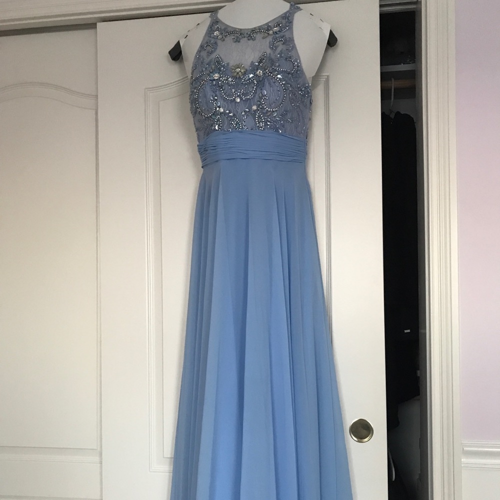 Morrell Maxie Prom Dress Baby Blue